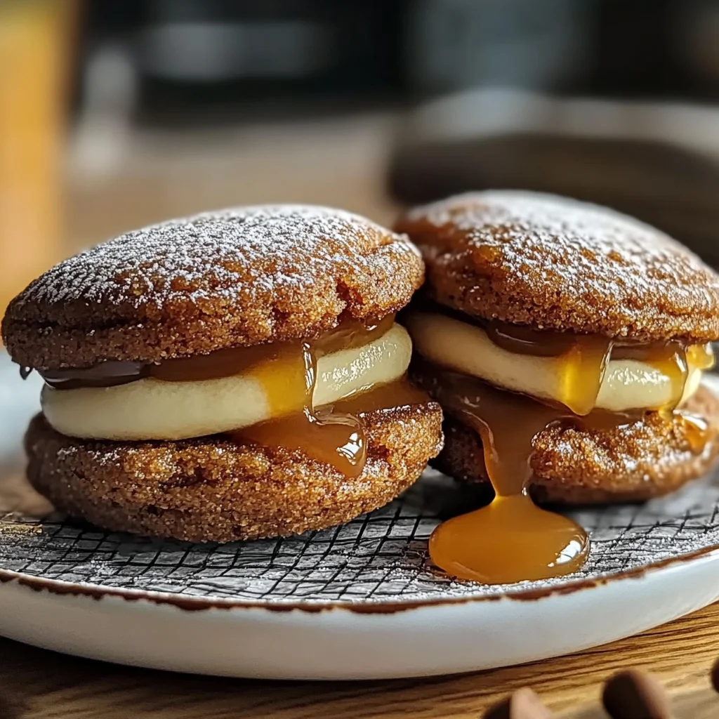 Apple Cider Whoopie Pie Cookies with Caramel