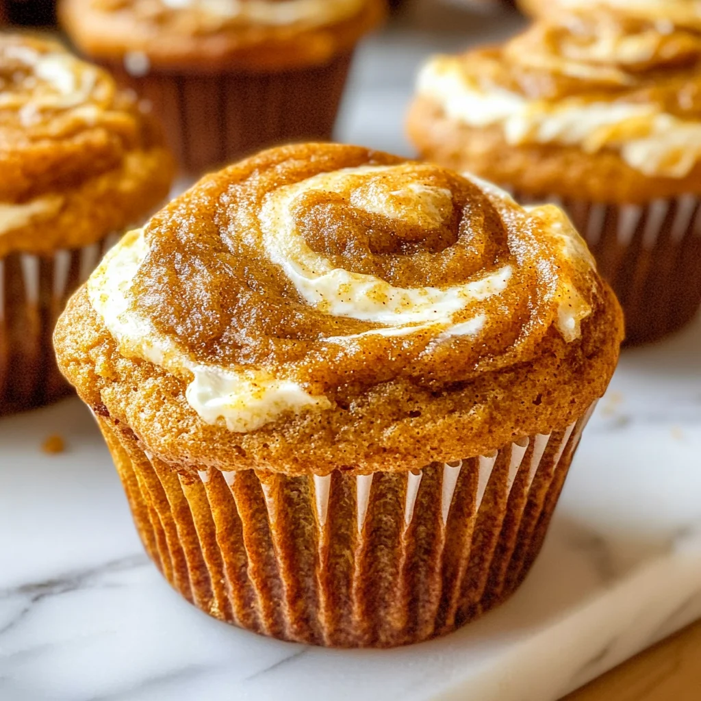 Best Swirled Pumpkin Cream Cheese Muffins