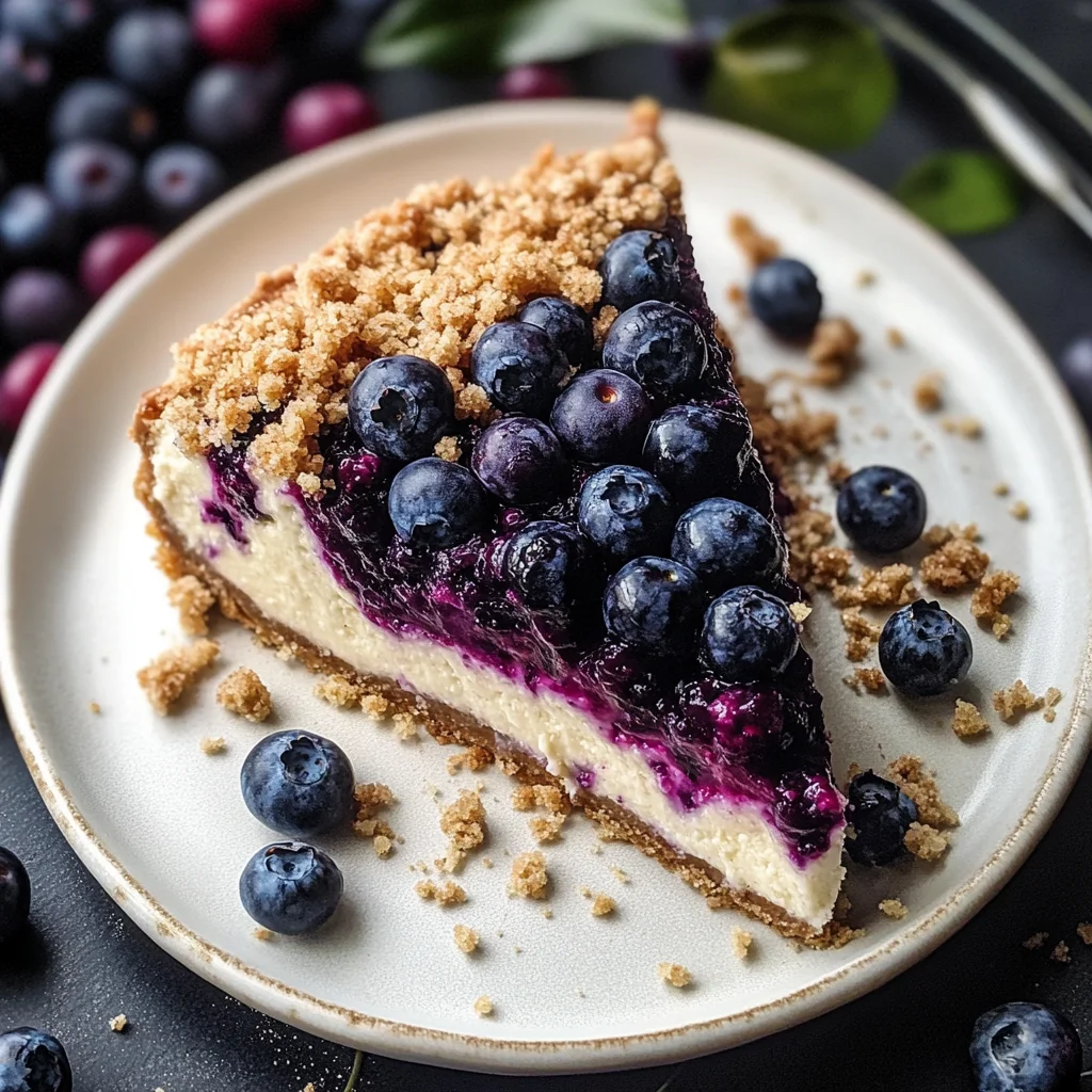 Blueberry Crumble Cheesecake