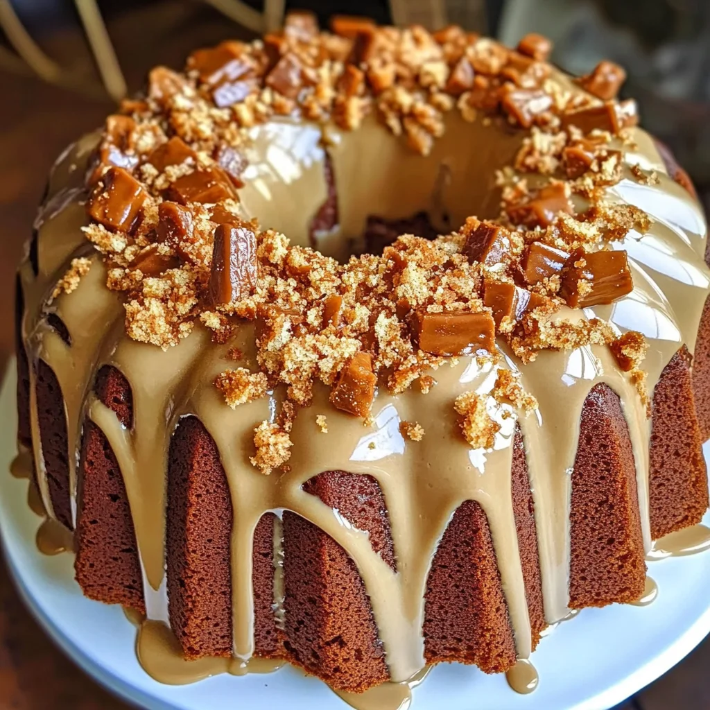 Butterfinger Bundt Cake