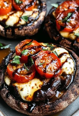 Caprese Stuffed Portobello Mushrooms