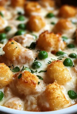Chicken Alfredo Tater Tot Casserole: A Cozy, Comforting Dinner