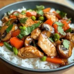 Chicken, Mushroom & Veggie Rice Bowl