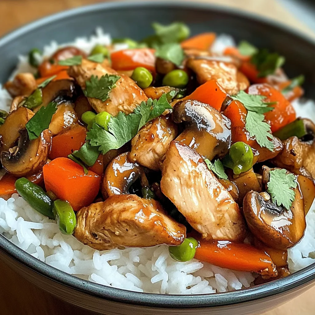 Chicken, Mushroom & Veggie Rice Bowl