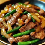 Chinese Beef Stir Fry with Caramelized Onions