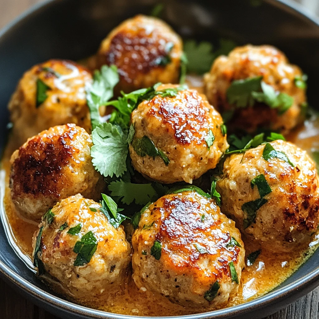 Coconut Chicken Meatballs