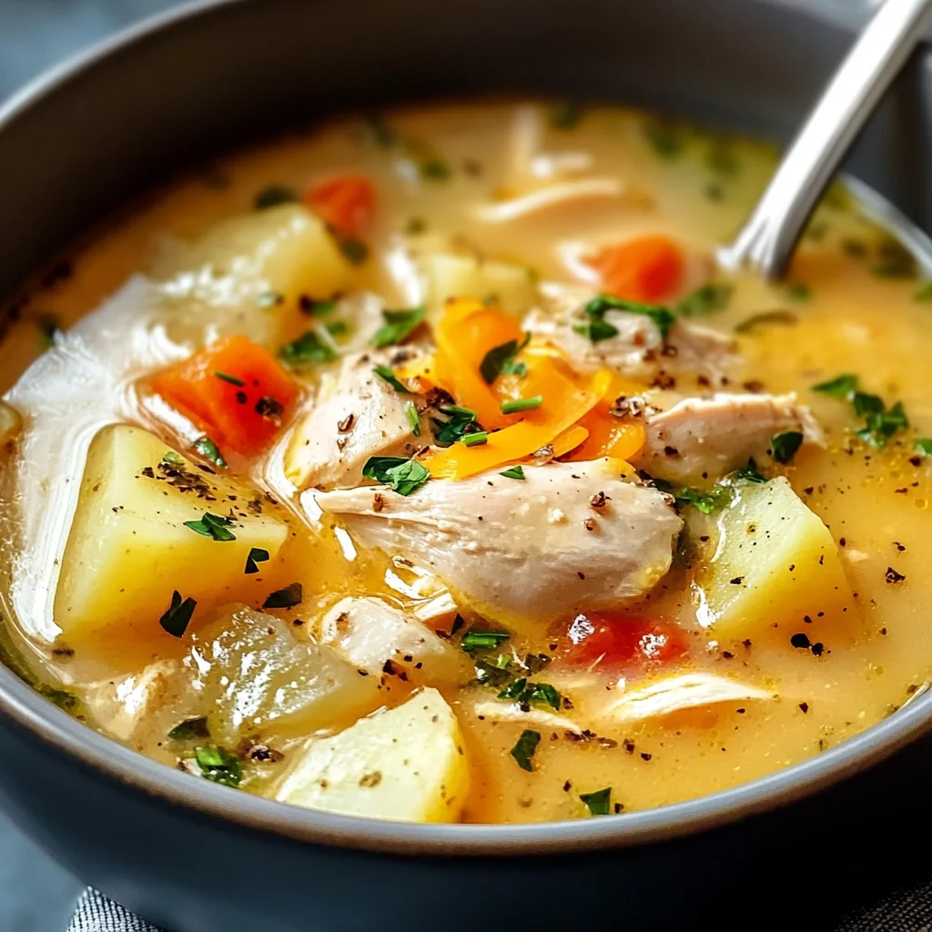 Comforting Chicken Soup with Potatoes