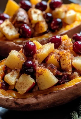 Cranberry Apple Twice-Baked Sweet Potatoes
