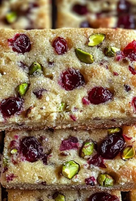 Cranberry Pistachio Shortbread Cookies: A Festive Delight for the Holidays