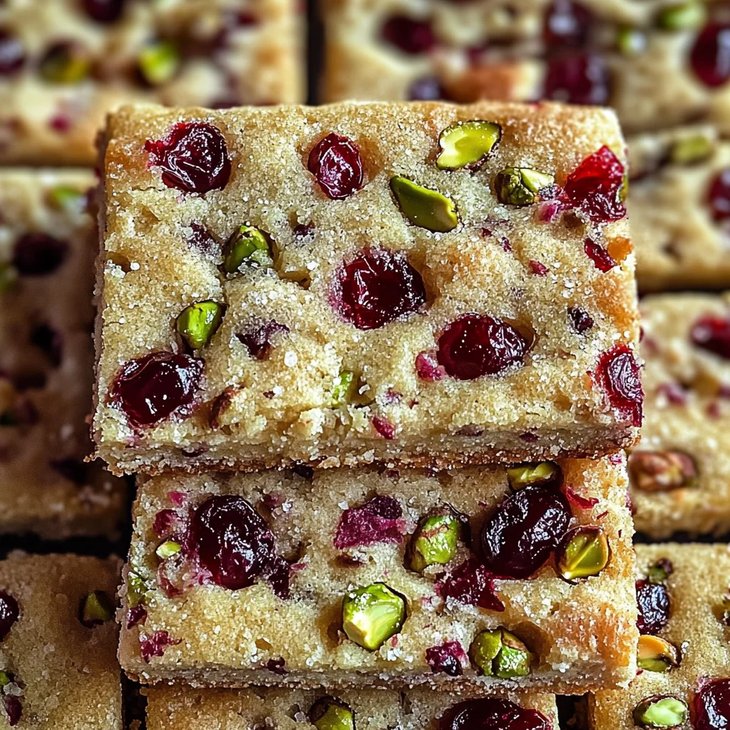 Cranberry Pistachio Shortbread Cookies: A Festive Delight for the Holidays