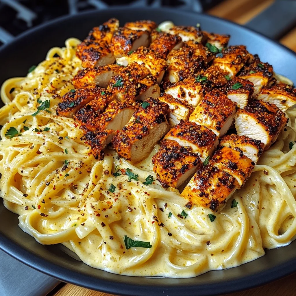 Creamy Cajun Chicken Linguine