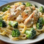 Creamy Chicken & Broccoli Fettuccine Alfredo