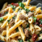 Creamy Tuscan Sausage Pasta