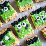 Frankenstein Halloween Rice Krispie Treats