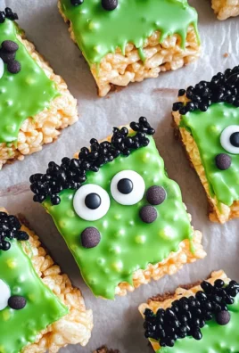 Frankenstein Halloween Rice Krispie Treats
