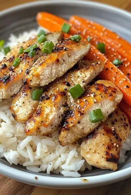 Garlic Butter Chicken Bowl with Roasted Carrots & Rice