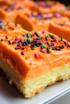Halloween Frosted Sugar Cookie Bars