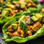 Honey Lime Chicken & Avocado Lettuce Cups