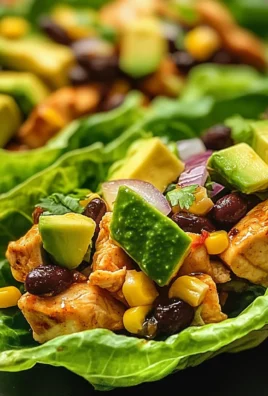 Honey Lime Chicken & Avocado Lettuce Cups
