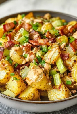 Honey Mustard Crispy Smashed Potato Salad