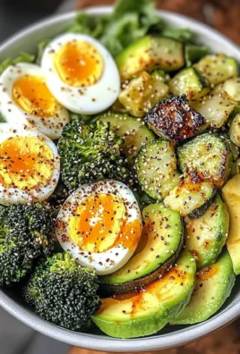 Jammy Egg Power Bowl with Roasted Veggies & Avocado