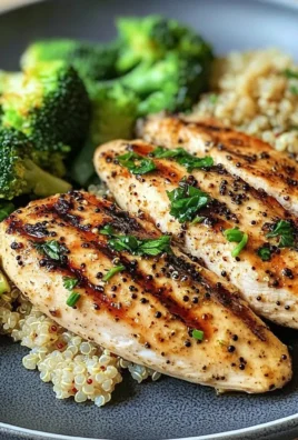Lemon Pepper Grilled Chicken with Quinoa & Broccoli