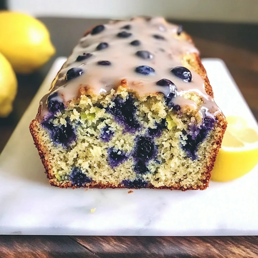 Moist Blueberry Zucchini Bread with a Lemon Glaze - Alrightwithme