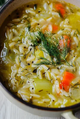 Orzo Leek and Dill Soup