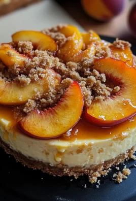 Peach Cobbler Cheesecake
