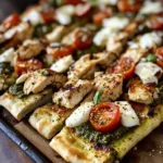 Pesto Chicken Flatbread: A Delicious and Easy Recipe for Dinner