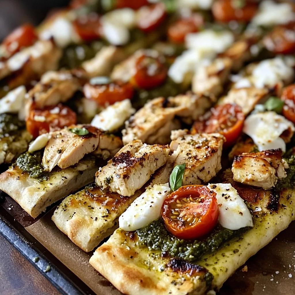 Pesto Chicken Flatbread: A Delicious and Easy Recipe for Dinner