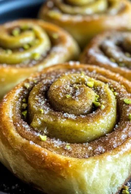 Pistachio Butter Cinnamon Rolls