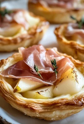 Prosciutto, Pear and Brie Tarts