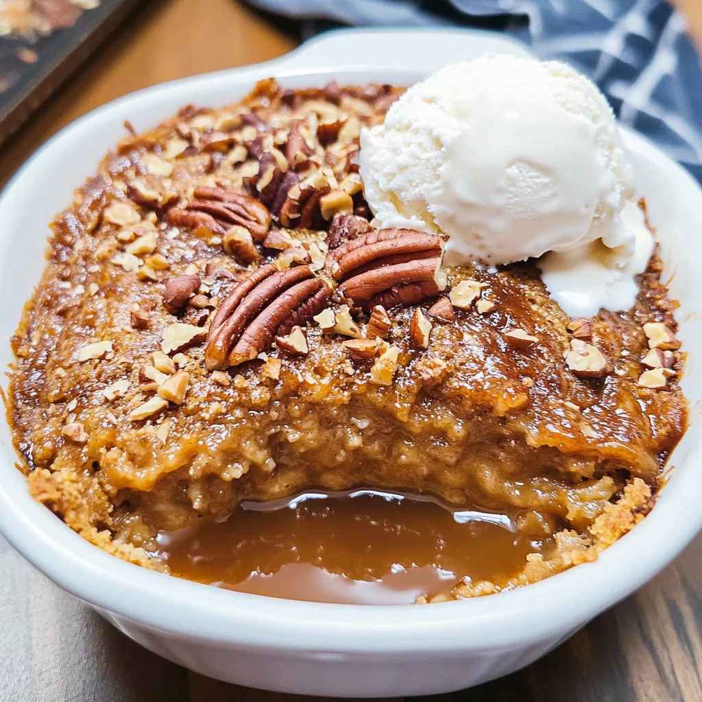 Pumpkin Pecan Cobbler