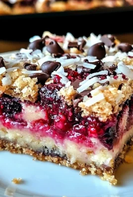 Raspberry Coconut Magic Bars
