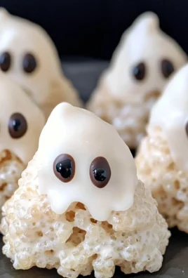 Rice Krispie Treat Ghosts