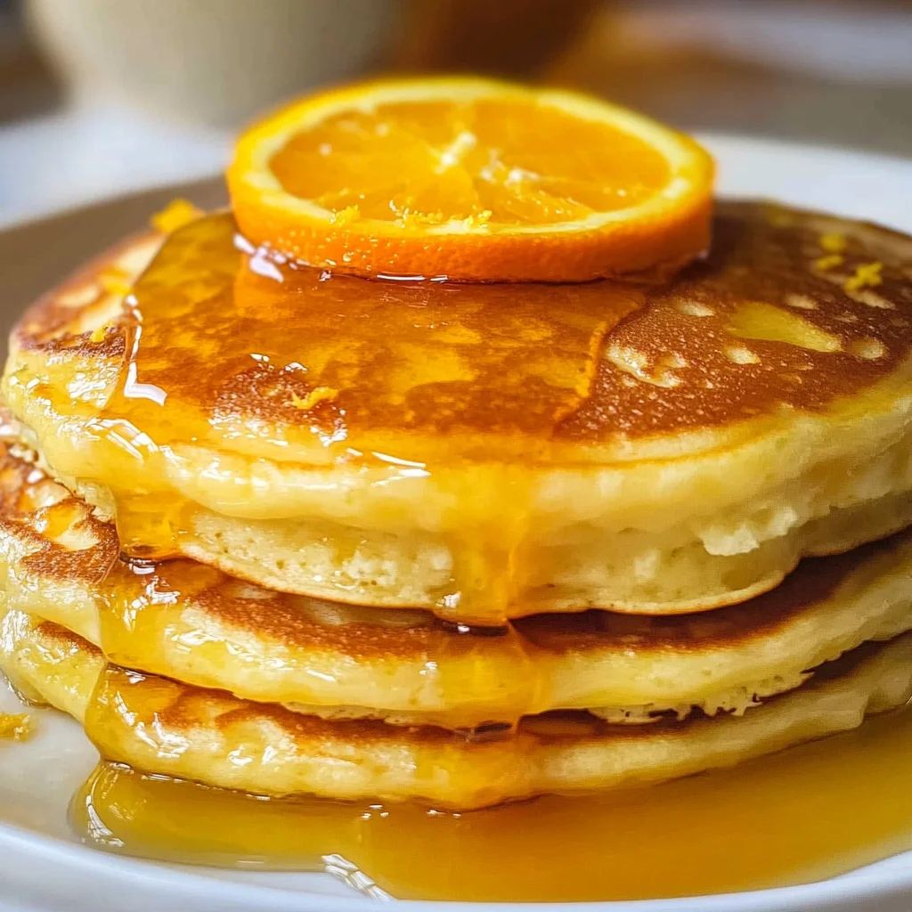 Ricotta Pancakes with Orange Syrup