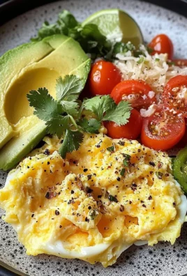 Scrambled Egg & Avocado Plate with Tomato Salad & Sauerkraut