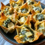 Spinach and Artichoke Wonton Cups