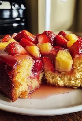 Strawberry Pineapple Pound Cake
