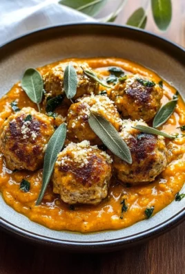 Turkey Meatballs in Pumpkin Sage Sauce