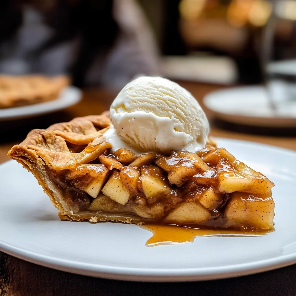 Apple Pie à la Mode (Apple Pie with Ice Cream Recipe)