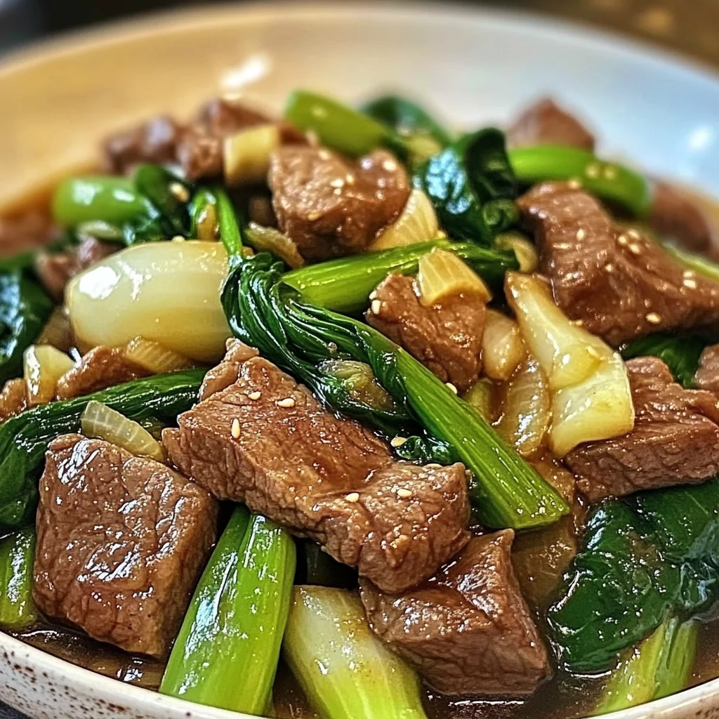 Beef and Bok Choy Stir Fry