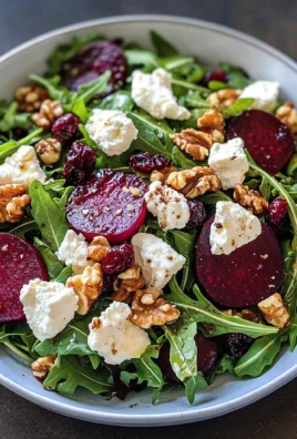 Beet and Goat Cheese Arugula Salad