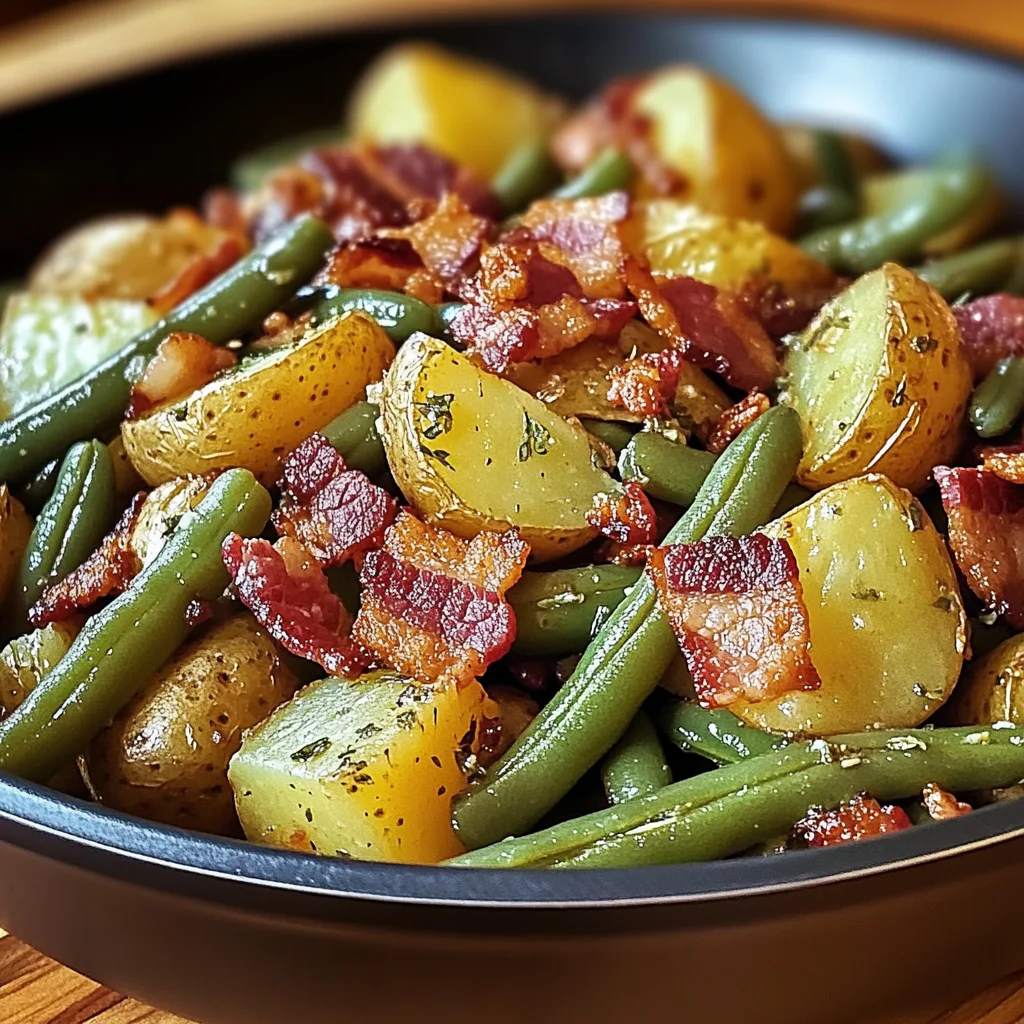Country Ranch Green Beans 'and Potatoes with Bacon