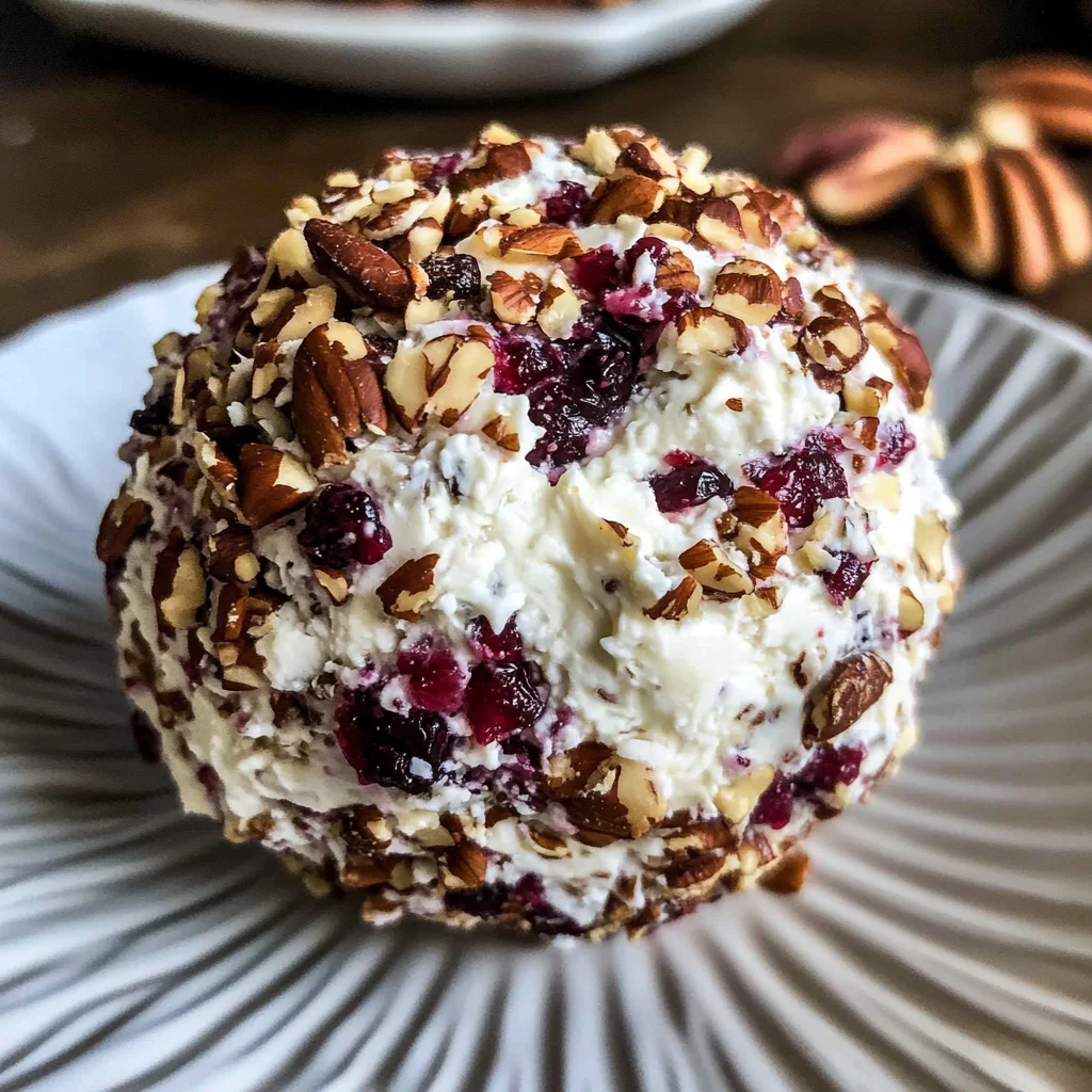 Cranberry Pecan Goat Cheese Ball