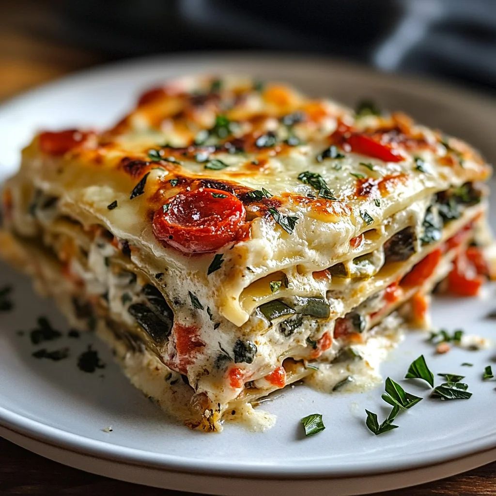 Creamy Veggie White Lasagna