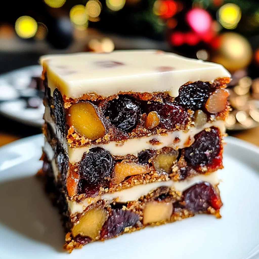 Festive Christmas Fruitcake Traybake: A Holiday Delight