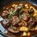 French Beef Stew with Mushrooms