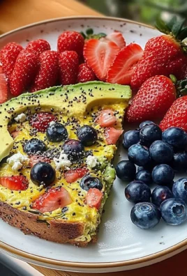 Garden Frittata Plate with Avocado Toast & Fresh Berries